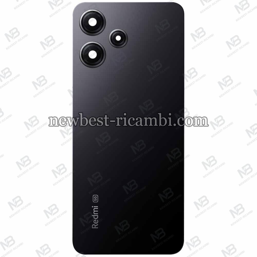 Xiaomi Redmi Note 12R 5G Back Cover + Camera Glass Black