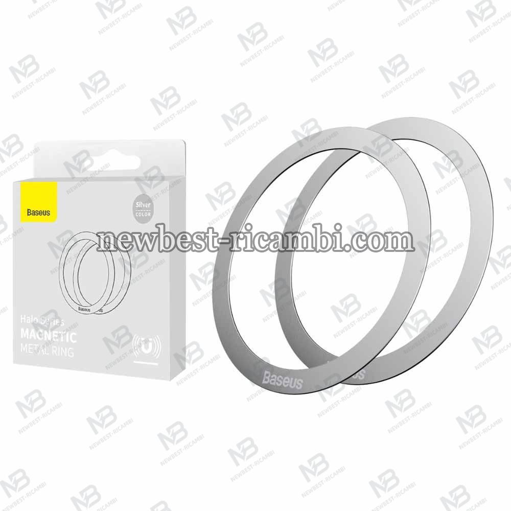 Baseus  Magnetic Metal Ring Halo Series Silver PCCH000012 in Blister