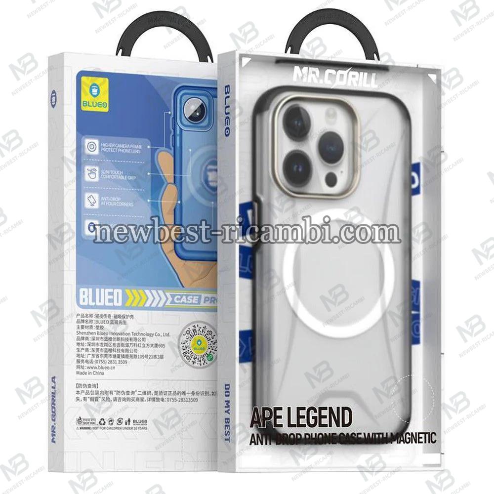 Blueo Ape Legend Anti-Drop Phone With Magsafe Case - iPhone 15 Pro Max - Black In Blister