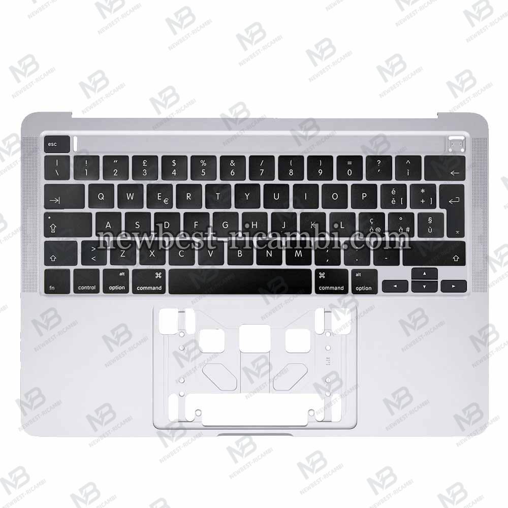 Macbook Pro Retina 13" (2020) A2289 EMC 3456 Keyboard+Frame Silver Grade B Italian Layout 100% Original