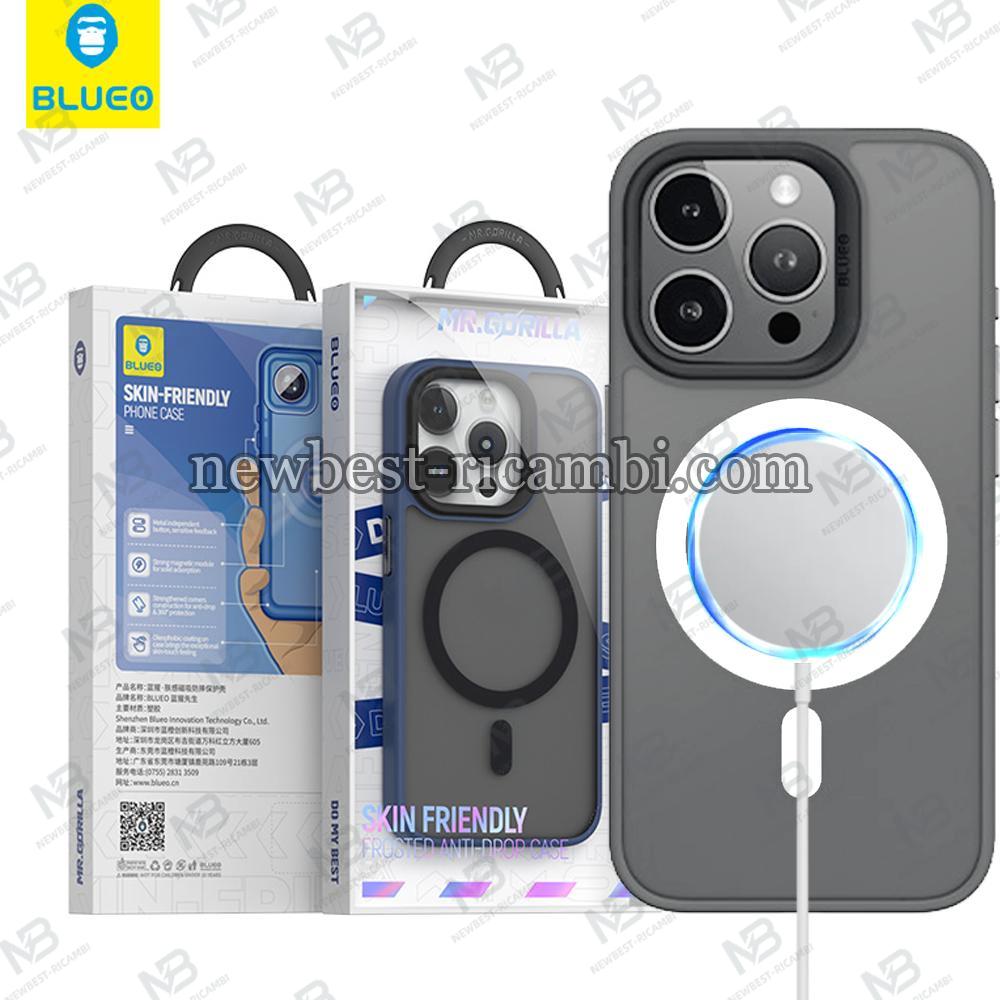 Blueo Skin Friendly Frosted Anti-Drop Case - iPhone 15 Pro Max - Grey In Blister