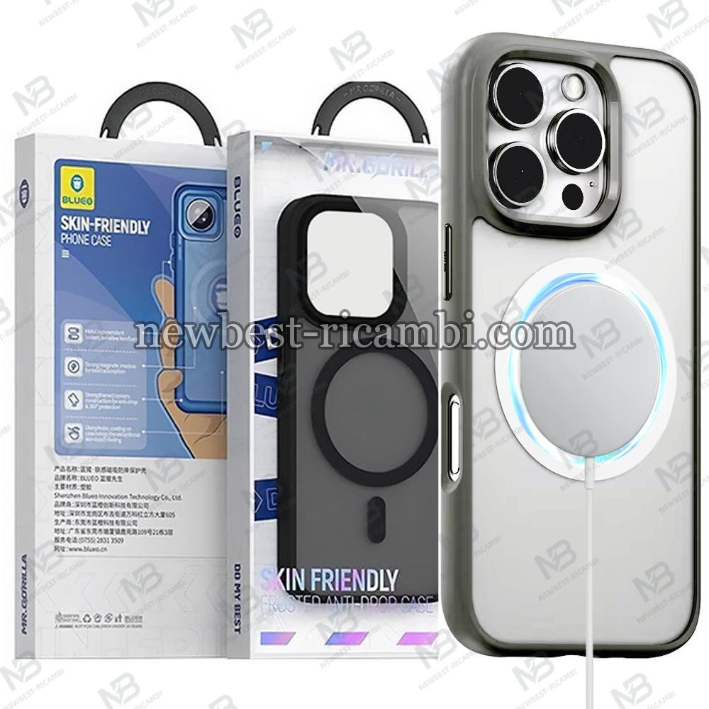 Blueo Skin Friendly Frosted Anti-Drop Case - iPhone 15 - Grey In Blister