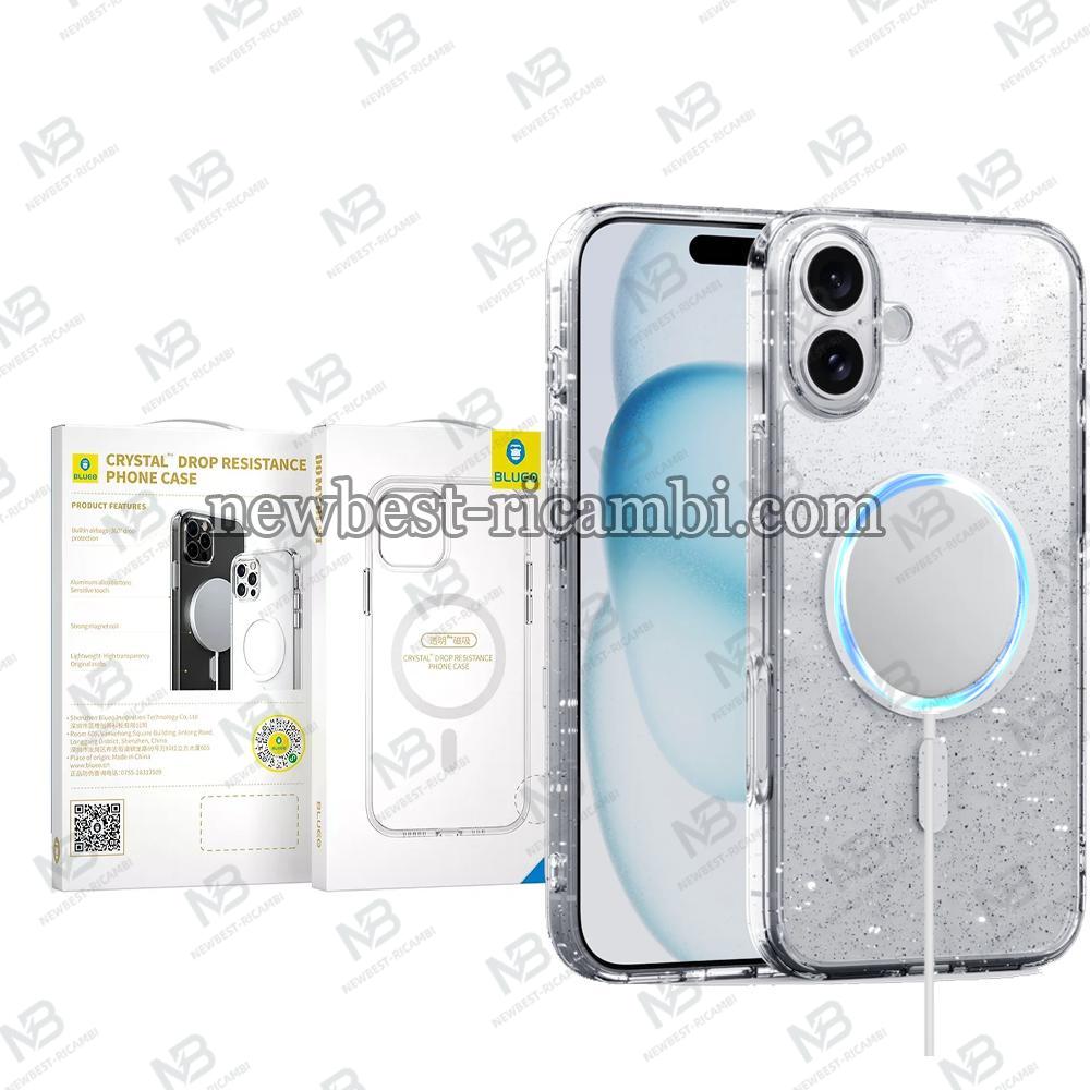 Blueo Crystal Pro Drop Resistance Phone Case With Magsafe iPhone 16 Plus Glitter Transparent In Blister