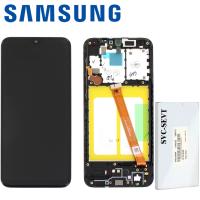 Samsung Galaxy A20e A202 Touch + Lcd + Frame Black Service Pack