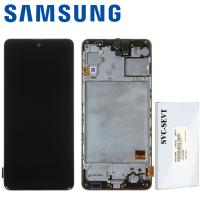 Samsung Galaxy M31s M317 Touch + Lcd + Frame Black Service Pack