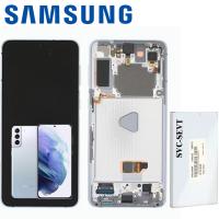 Samsung Galaxy S21 Plus G996 Touch + Lcd + Frame Phantom Silver Service Pack