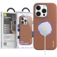 Blueo Leather Mobile Phone Case iP14 Pro Brown In Blister