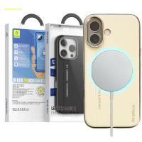 BLUEO Premium Leather Phone Case With Magnetic iPhone 16 White In Blister