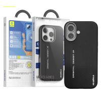 BLUEO Premium Leather Phone Case With Magnetic iPhone 16 Black In Blister