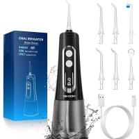 DIHOOM Dental Water Flosser 300ml Professional Oral Irrigator 9 Modes and 4 Nozzles In Blister