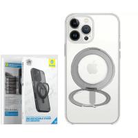 Blueo Crystal Magnetic Case with 360 Rotatable Stand with Magnetic iPhone 16 Transparent In Blister