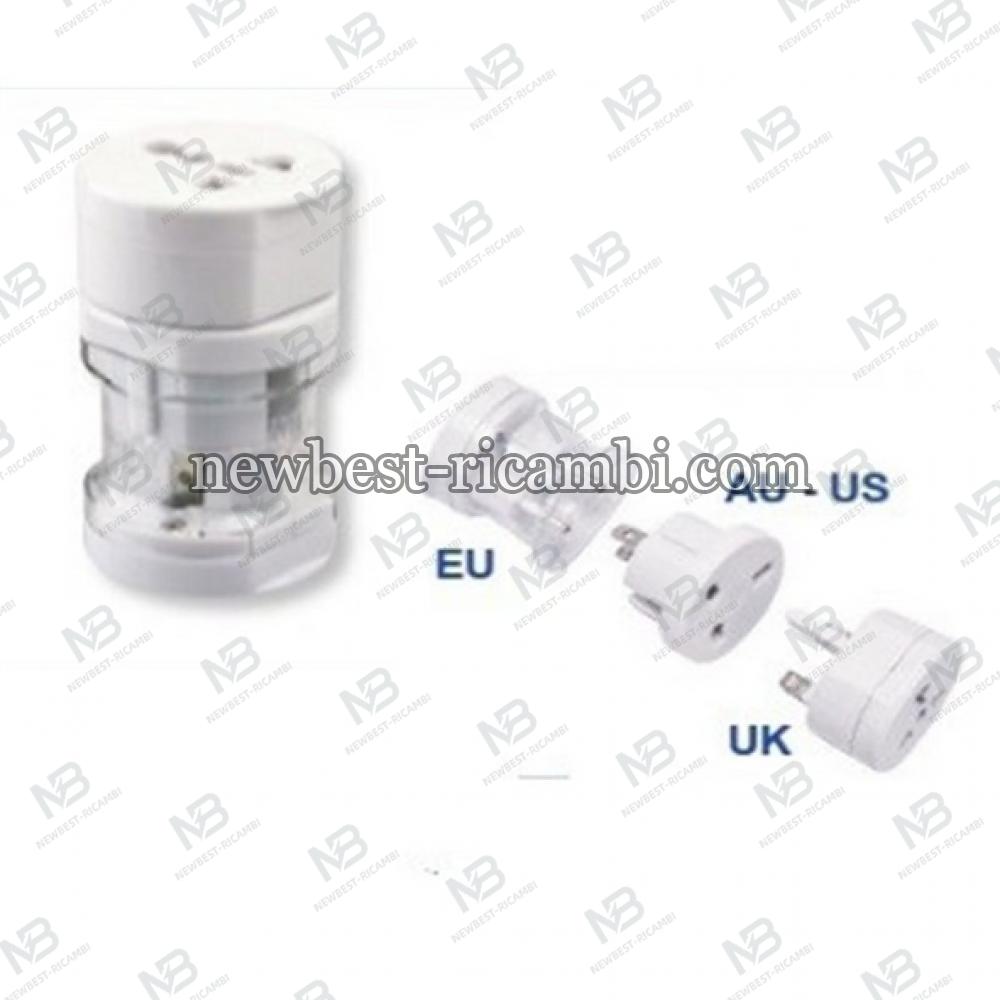 New Best 3 In 1 Travel Adapter PU02 In Blister