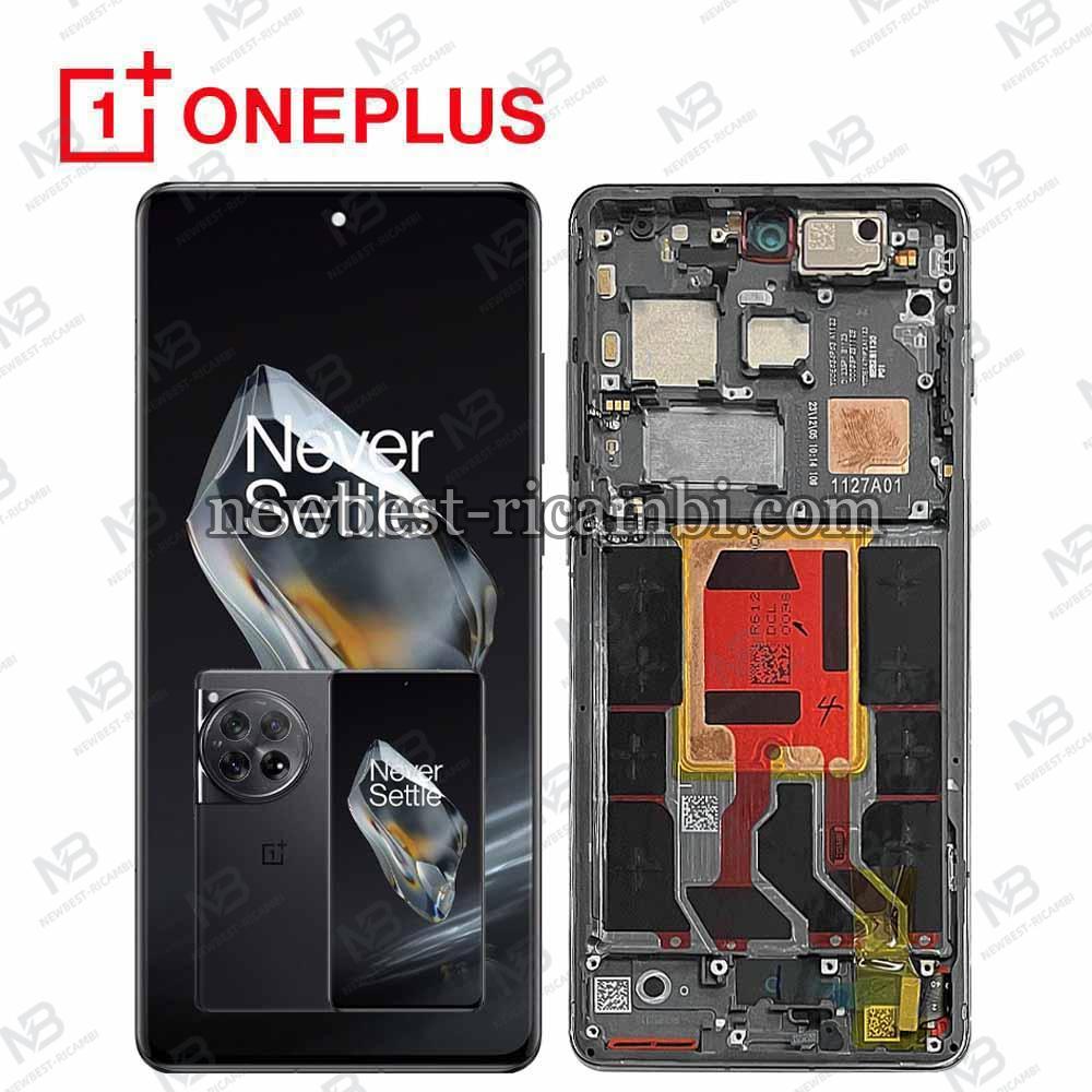 One Plus 12 5G Touch + Lcd + Frame Black Service Pack