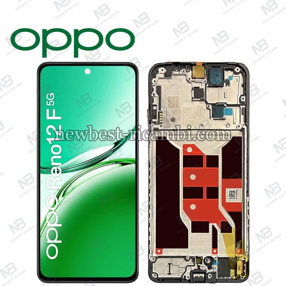 Oppo Reno 12 F 5G​ (CPH2637) Touch + Lcd + Frame Black Service Pack