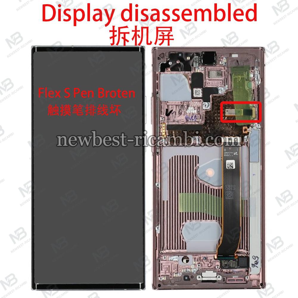 Samsung Galaxy Note 20 Ultra 5G N986 Touch + Lcd + Frame Brown Disassembled Grade D