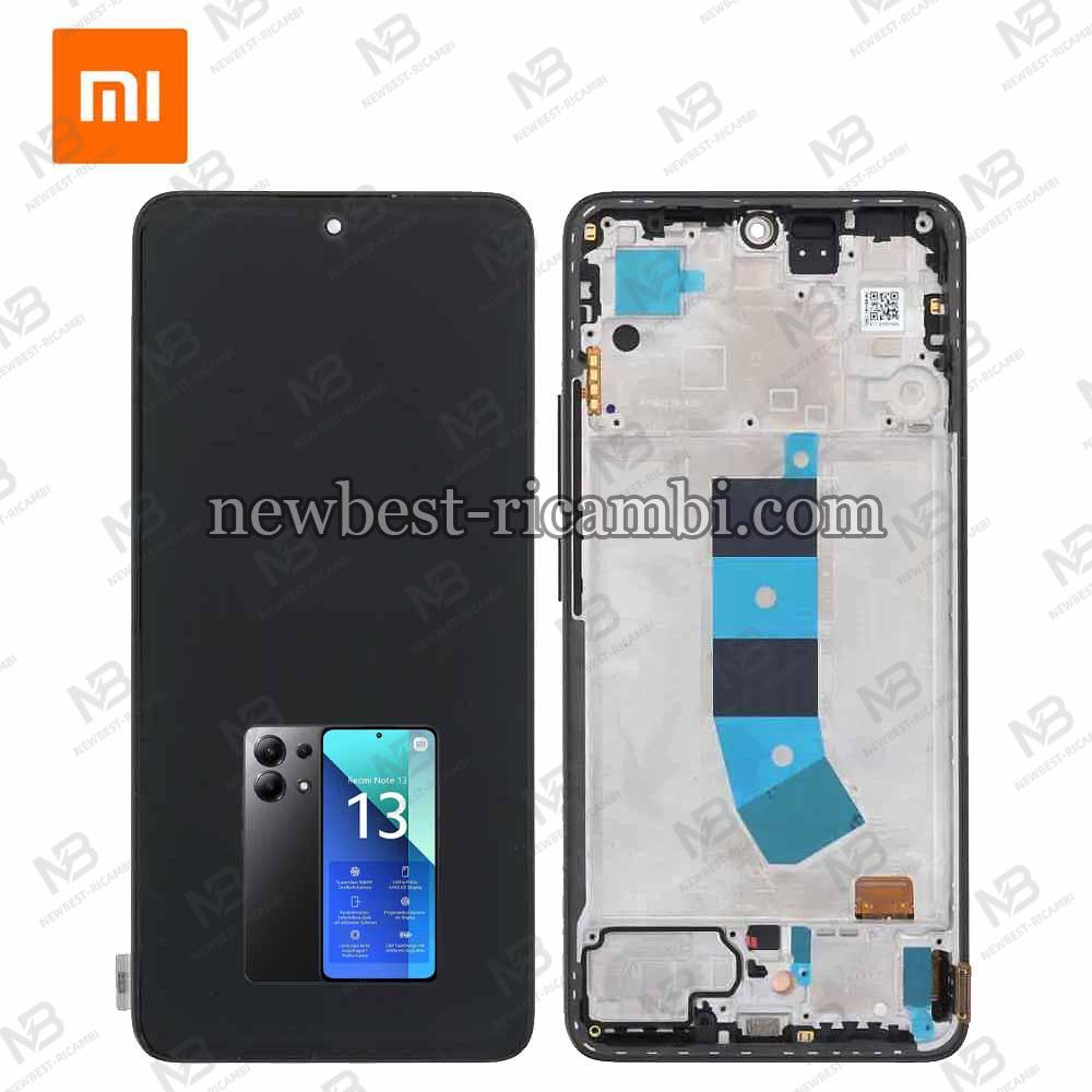 Redmi Note 13 4G Touch + Lcd + Frame Black Service Pack