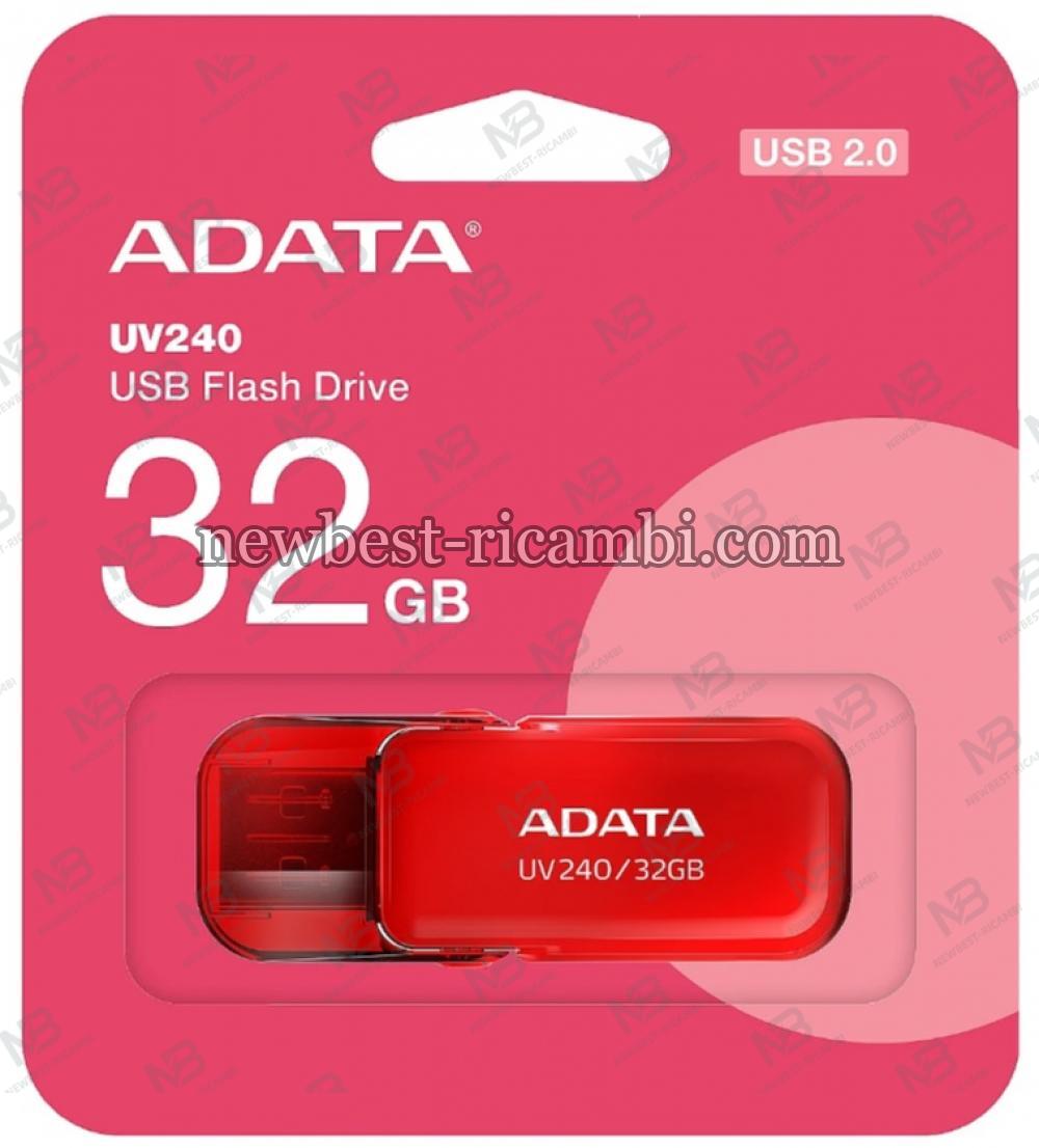 USB-A 2.0 FlashDrive Adata UV240 32Gb Red in Blister