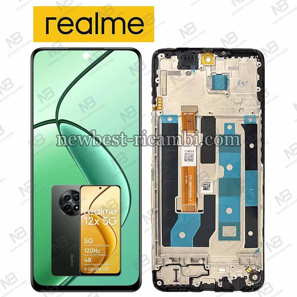 Realme 12x 5G RMX3997 Touch + Lcd + Frame Black Service Pack