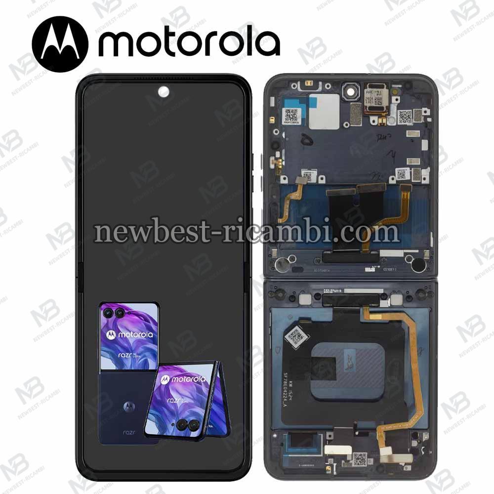 Moto Razr 50 Ultra Touch + Lcd + Frame Midnight Blue Service Pack