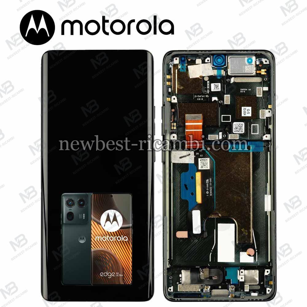 Moto Edge 50 Ultra 5G Touch + Lcd + Frame Forest Grey Service Pack