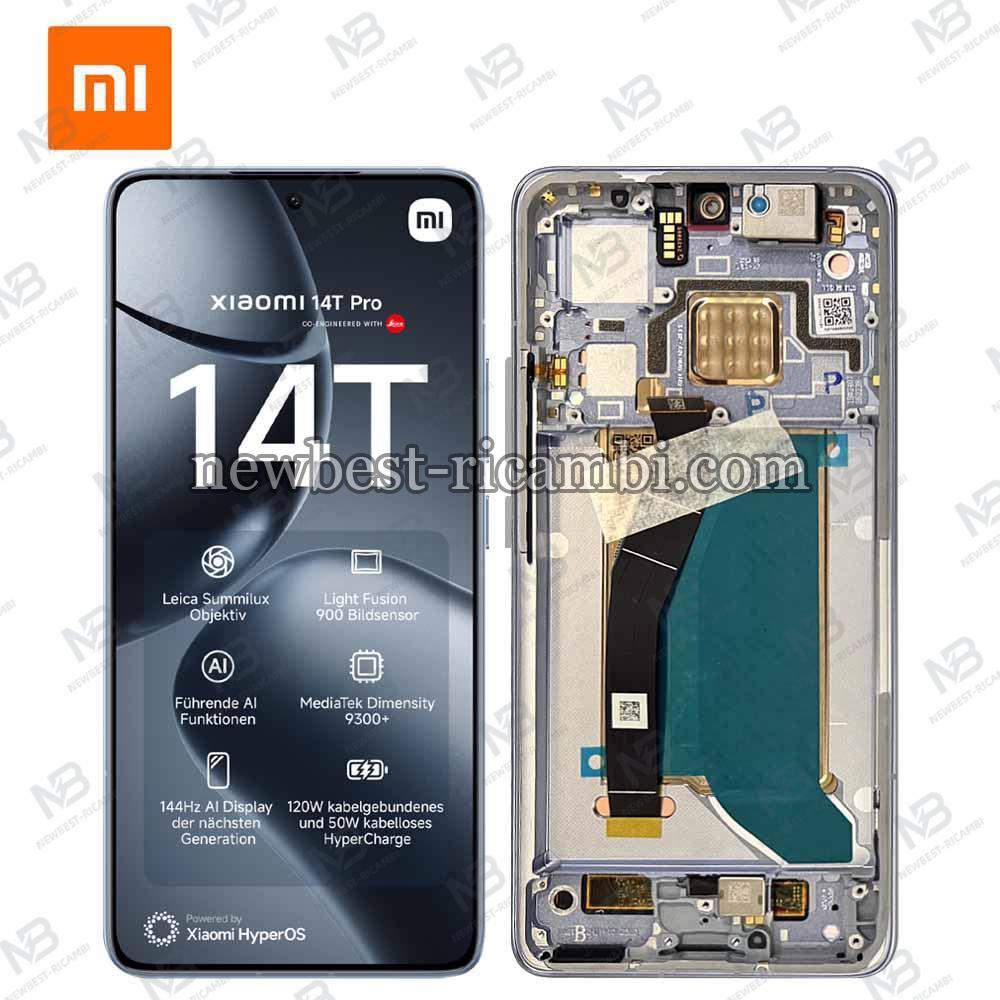 Xiaomi Mi 14T Pro 5G Touch + Lcd + Frame Blue Service Pack