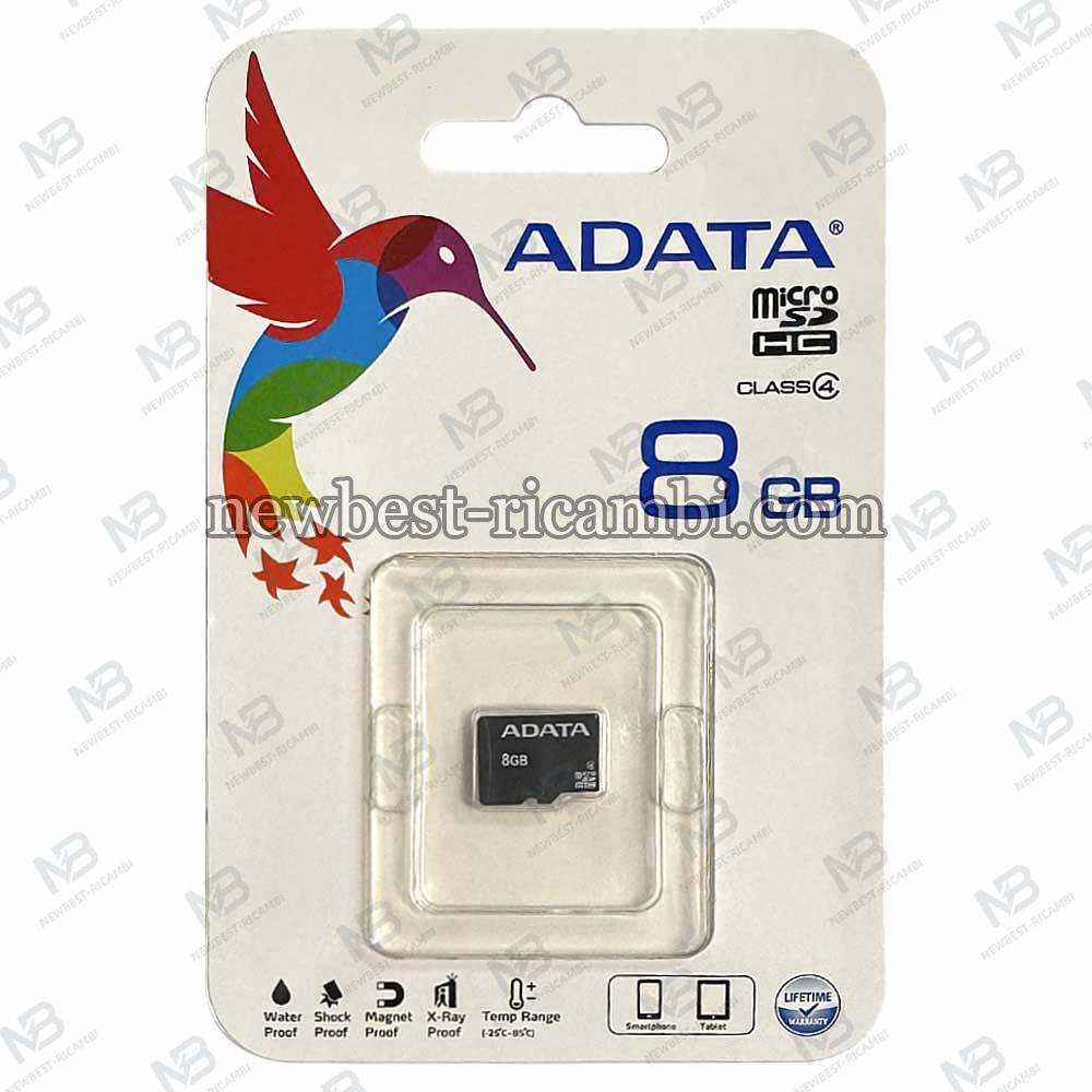 microSDHC Memory Card Adata, 8Gb, Class 4 AUSDH8GCL4-R