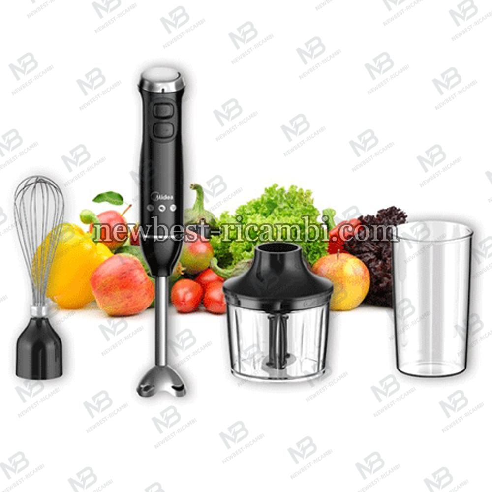 Hand Blender (Chopper Mixer Measuring Cup) MIDEA BH6001W-BIG WAND (1000 W Cup Volume 0.6 Liters) In Blister