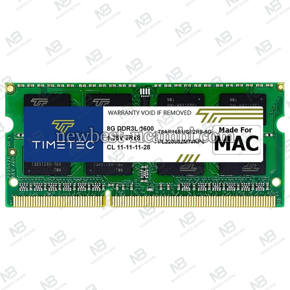 Timetec DDR3L 1600 MHz PC3L-12800 for Mac Book Pro In Blister