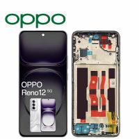 Oppo Reno 12 5G (CPH2625) Touch + Lcd + Frame Silver Service Pack