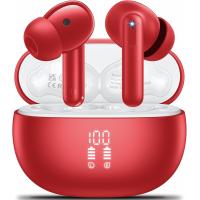 ENC A68 Pro Wireless Earbuds Bluetooth 5.3 with 4 Mic Noise Cancellation Red in Blister