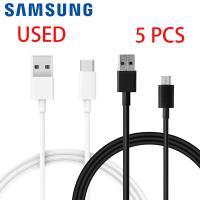 Samsung USB-A To USB-C Cable Brand 0.8MT White / Black Mix 5 PCS Used