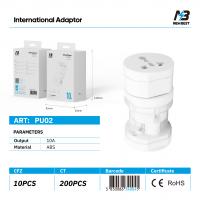 New Best 3 In 1 Travel Adapter PU02 In Blister