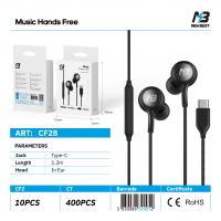 New Best CF28 Universal Type-C Headphones Black In Blister