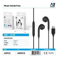 New Best CF29 Universal Type-C Headphones Black In Blister