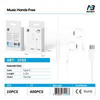 New Best CF29 Universal Type-C Headphones White In Blister