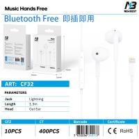 New Best CF32 Universal Lighting Headphones White In Blister