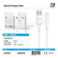 New Best DAC01 USB Cable USB-A To Lighting 100CM White In Blister