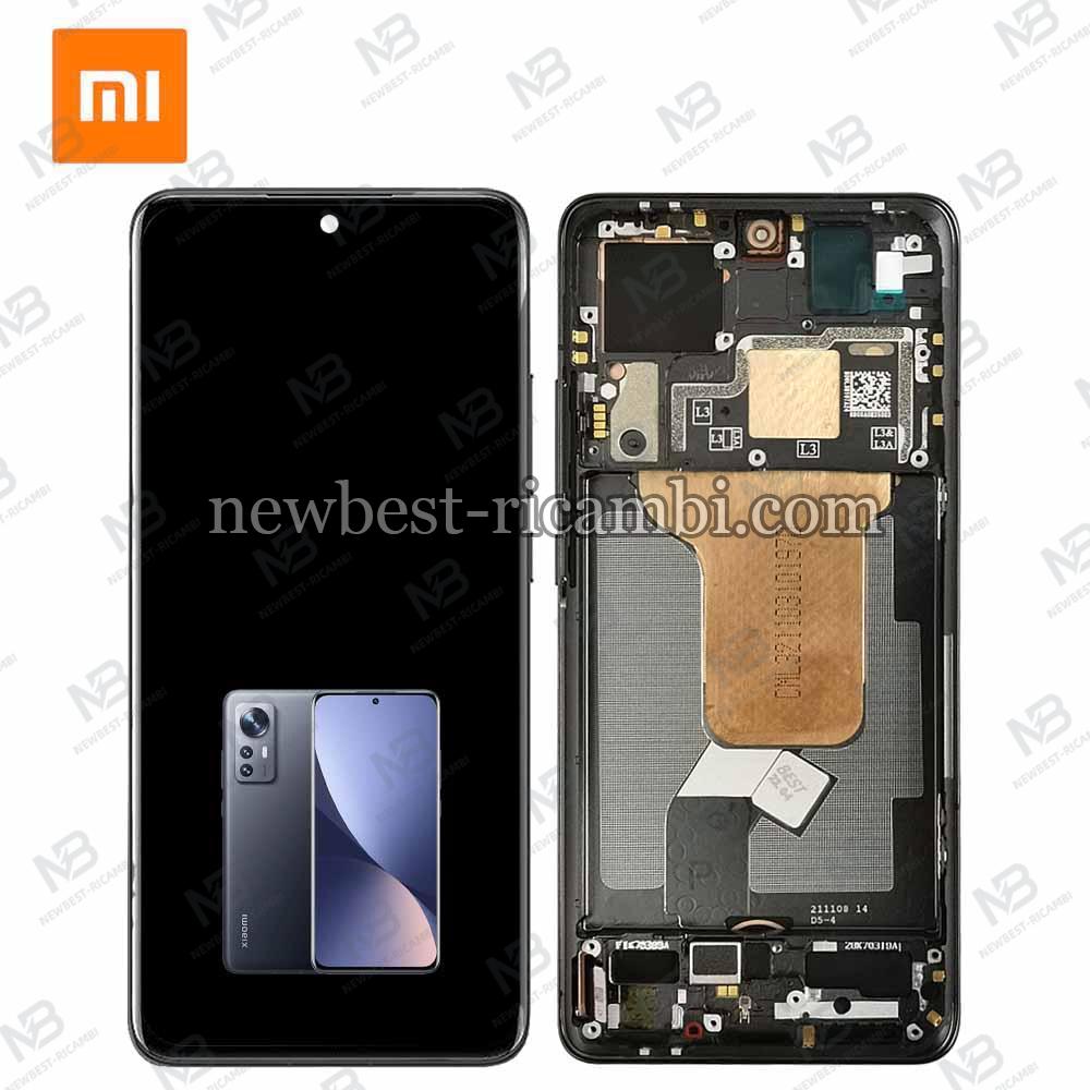 Xiaomi Mi 12 / 12S / 12X Touch + Lcd + Frame Black Service Pack