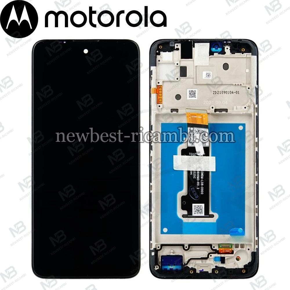 Motorola E30 / E40 Touch+Lcd+Frame Black Service Pack