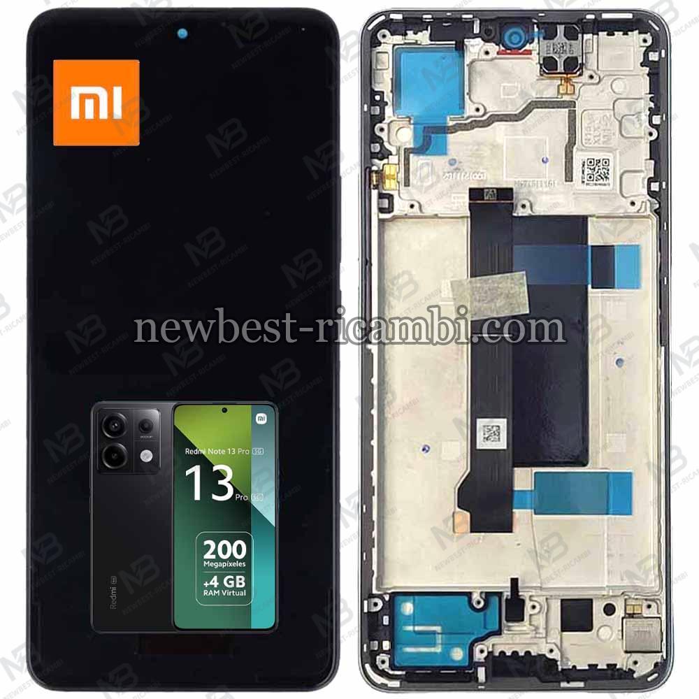 Xiaomi Redmi Note 13 Pro 5G / Xiaomi Poco X6 5G Touch + Lcd + Frame Gray / Black Service Pack