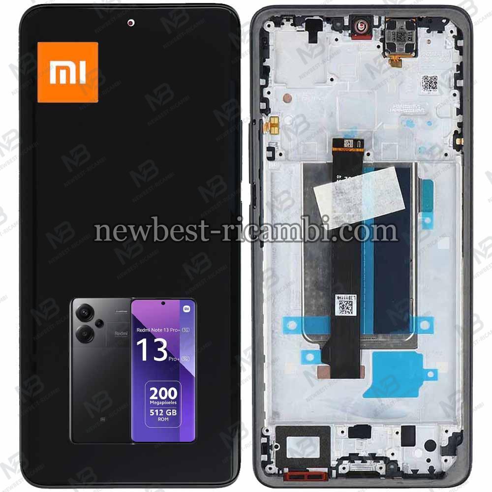 Xiaomi Redmi Note 13 Pro+ 5G Touch + Lcd + Frame Black Service Pack