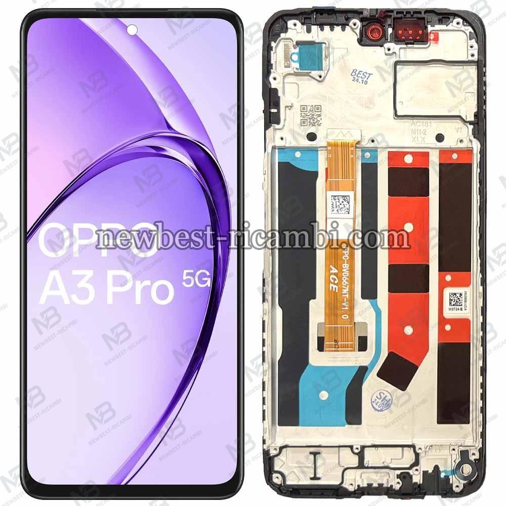 Oppo A3 Pro 5G (CPH2665) Touch + Lcd + Frame Black