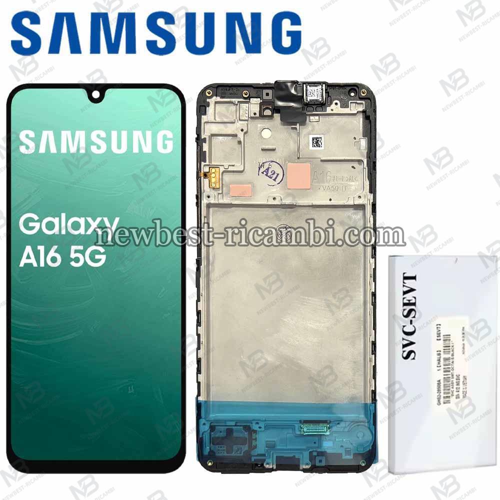 Samsung Galaxy A16 4G / 5G / A165 / A166 Touch + Lcd + Frame Black Service Pack