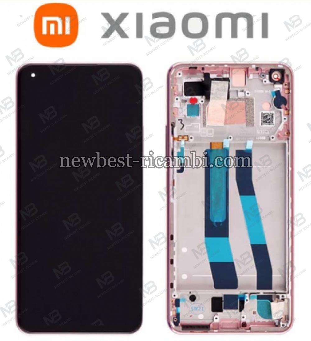 Xiaomi Mi 11 Lite 4G Touch + Lcd + Frame Pink Service Pack