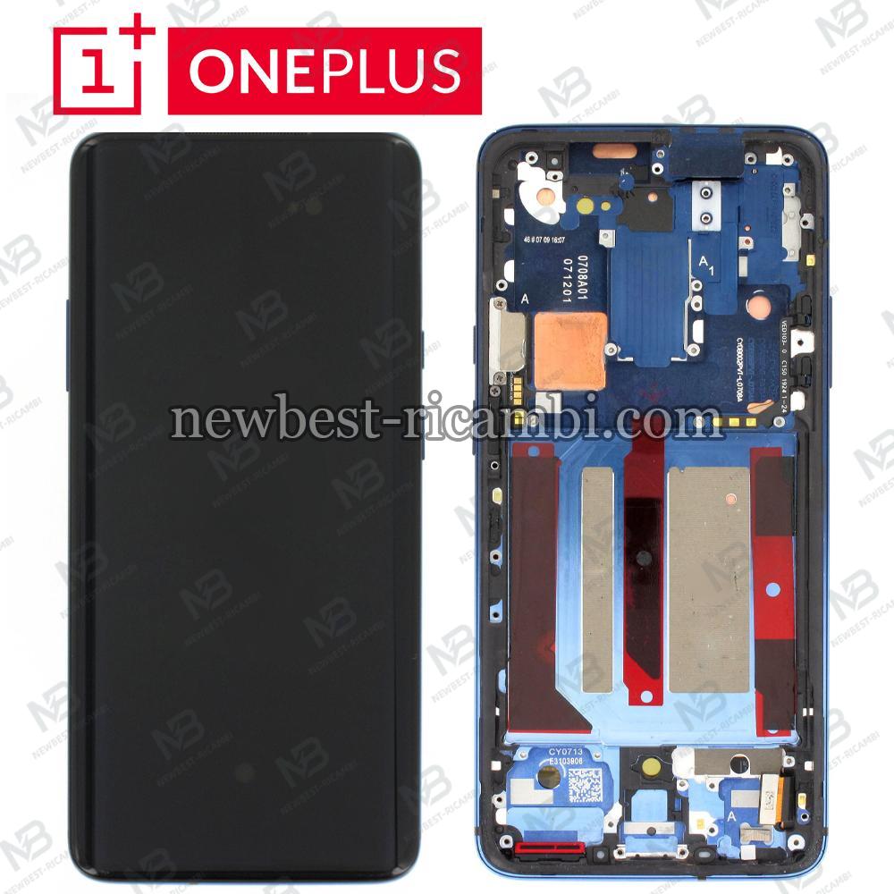 One Plus 1+7 Pro / 7T Pro Touch + Lcd + Frame Black Service Pack