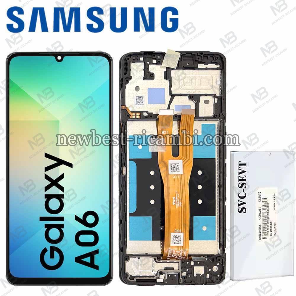 ​Samsung Galaxy A06 2024 A065F Touch + Lcd + Frame Black Service Pack