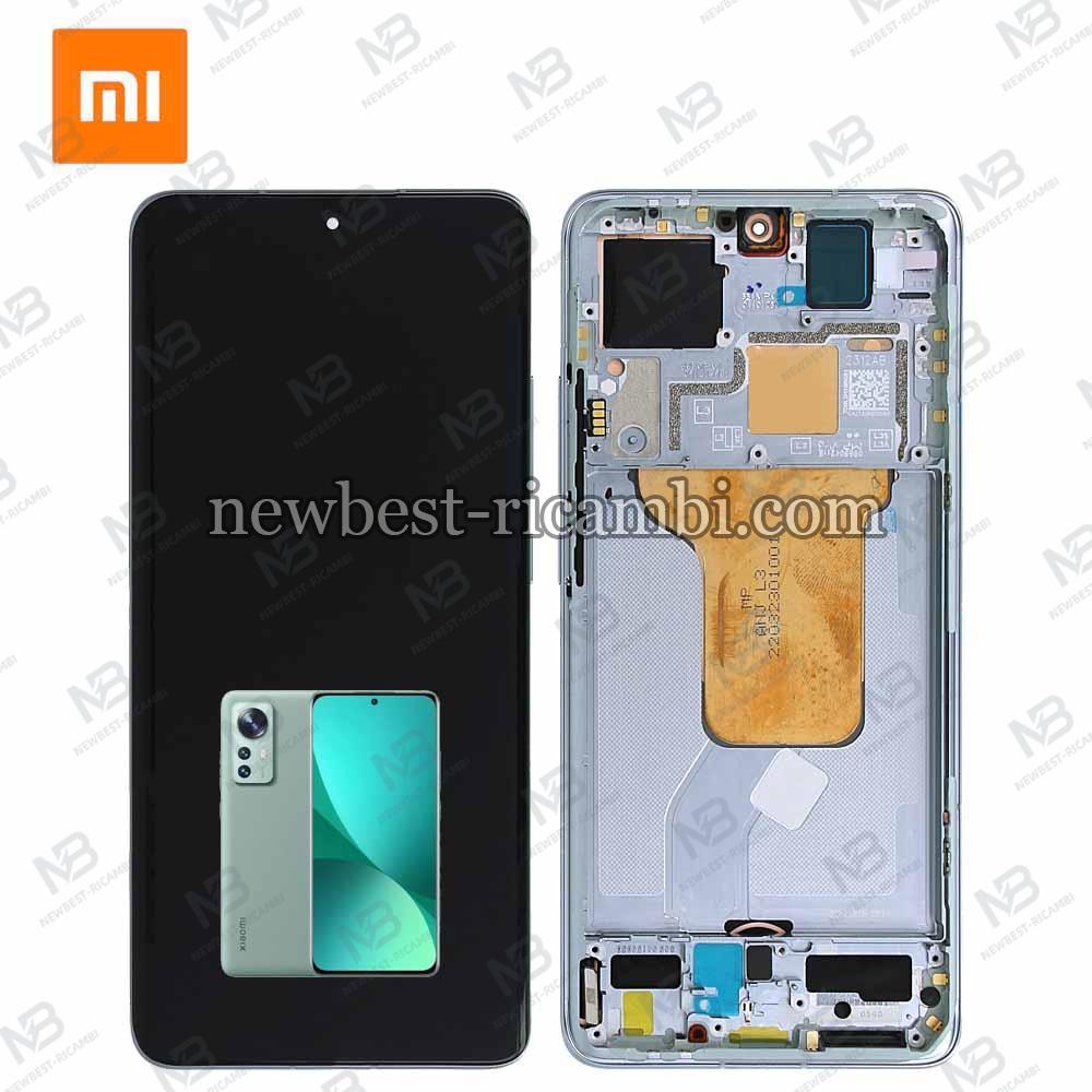 Xiaomi Mi 12 / 12S / 12X Touch + Lcd + Frame Green Original Service Pack