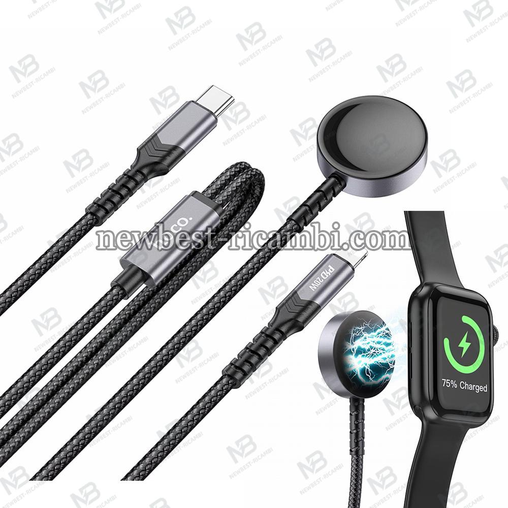 CW54 Charging Cable Hoco for Apple Watch Series Black In Blister