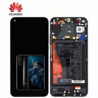 Huawei Honor 20 / Nova 5T Touch + Lcd + Frame + Battery Black Service Pack