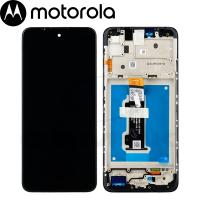 Motorola E30 / E40 Touch+Lcd+Frame Black Service Pack